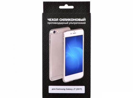 Чехол-накладка для Samsung Galaxy J7 (2017) DF sCase-48 клип-кейс, прозрачный, полиуретан