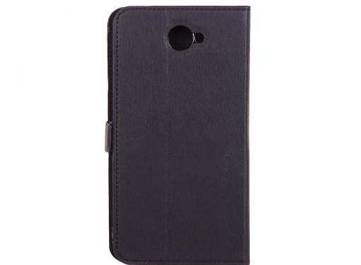 Чехол-книжка для Huawei Y7 (2017) DF hwFlip-26 Black флип, искусственная кожа, пластик