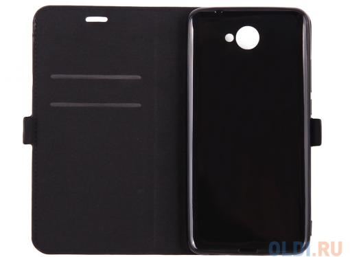 Чехол-книжка для Huawei Y7 (2017) DF hwFlip-26 Black флип, искусственная кожа, пластик