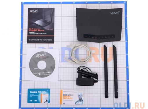 Маршрутизатор UPVEL UR-814AC Bandle Гигабитный двухдиапазонный 3G/4G/LTE Wi-Fi роутер стандарта 802.11ac  750 Мбит/с  + Бонус ESET Nod32 Smart Security 3 мес. бесплатно + Карт