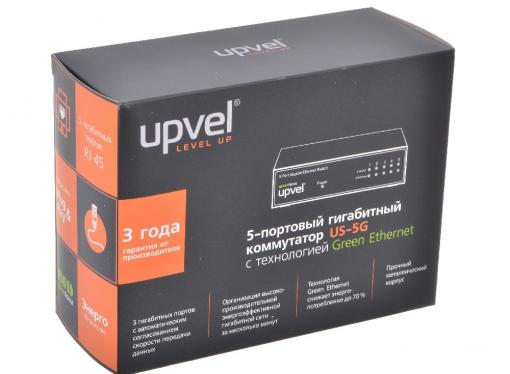 Коммутатор UPVEL US-5G 5-портовый гигабитный коммутатор