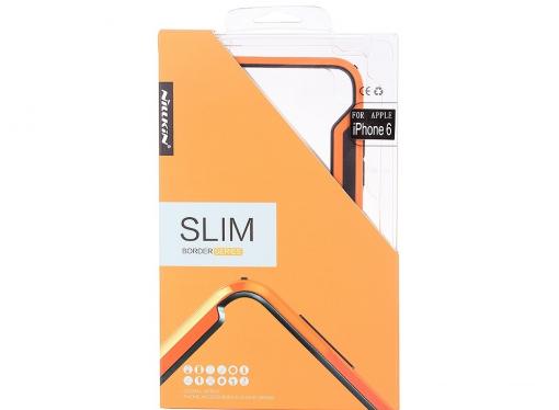 Бампер Nillkin Armor-Border series для Apple iPhone 6 (Цвет-оранжевый), T-N-iPhone6-017