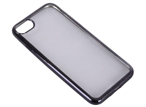 Силиконовый чехол с рамкой для iPhone 7 DF iCase-08 (black)