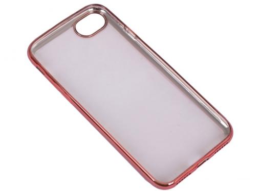 Силиконовый чехол с рамкой для iPhone 7 DF iCase-08 (rose gold)