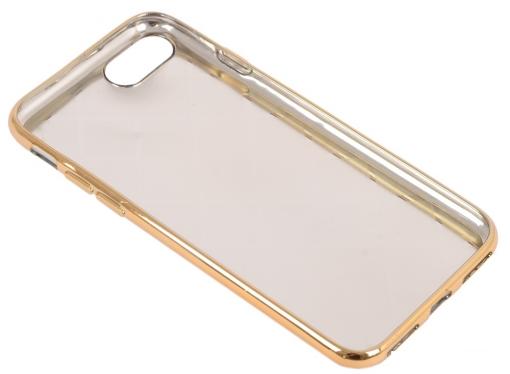 Силиконовый чехол для iPhone 7 TPU Клетка с полосками (золотой) 0L-00029551