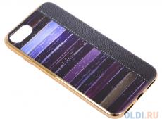 Силиконовый чехол для iPhone 7 TPU Кожа и краски (золотой) 0L-00029542