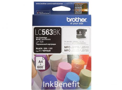 Картридж струйный Brother LC563BK