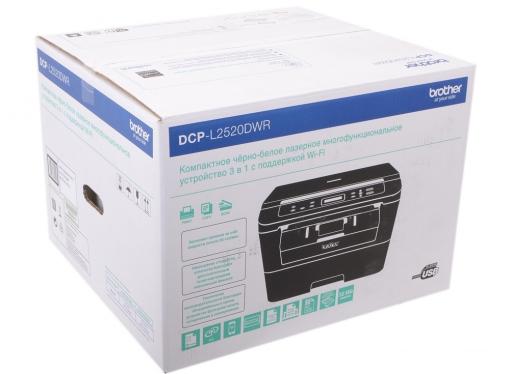 МФУ лазерное Brother DCP-L2520DWR, лазерный, принтер/ сканер/ копир, A4, 26стр/мин, дуплекс, 32Мб, USB, WiFi