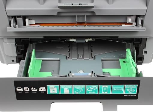 МФУ Brother MFC-L2700DWR лазерный, принтер/ сканер/ копир/ факс, A4, 26стр/мин, дуплекс, ADF, 32Мб, USB, LAN, WiFi