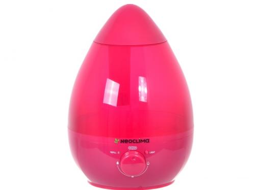 Увлажнитель воздуха NEOCLIMA NHL-220L красный Обсл.площадь 20кв.м.,2 Ступени очистки, Антибактериальное покрытие, Расход воды 280 гр/час, Объём 2,5л