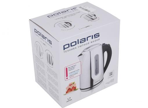 Чайник электрический POLARIS PWK 1718CAL мощность — 2200Вт; объем — 1.7л; корпус — нержавеющая сталь; фильтр от накипи, подсветка воды; блокировка кры