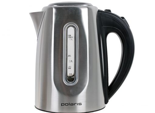 Чайник электрический POLARIS PWK 1718CAL мощность — 2200Вт; объем — 1.7л; корпус — нержавеющая сталь; фильтр от накипи, подсветка воды; блокировка кры
