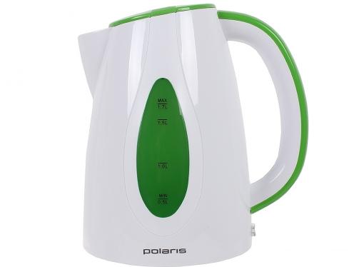 Чайник электрический POLARIS PWK 1752C мощность — 2200Вт; объем — 1.7л; корпус — пластик; фильтр от накипи, цвет — зеленый