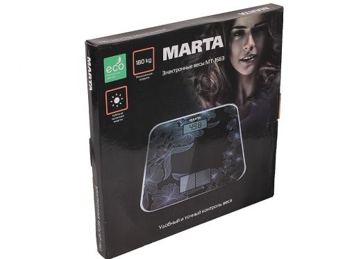 Электронные напольные весы MARTA MT-1663 титан