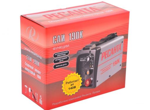 Сварочный аппарат РЕСАНТА САИ-190К(компакт) инверторный