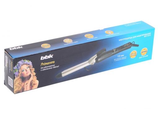 Щипцы для укладки волос BBK BST1019 черный/шампань
