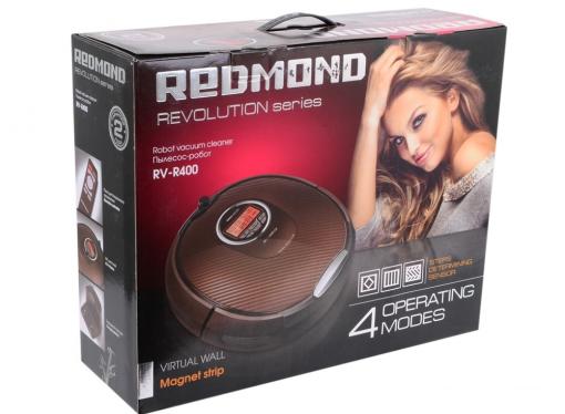 Робот-пылесос Redmond RV-R400 коричневый