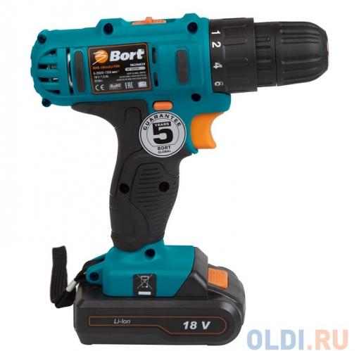 Аккумуляторный шуруповерт Bort BAB-18Ux2Li-FDK