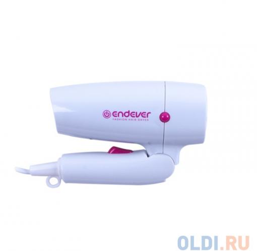 Фен Endever Aurora 453, Мощность 1400 Вт, 2 режима мощности, защита от перегрева, складная ручка