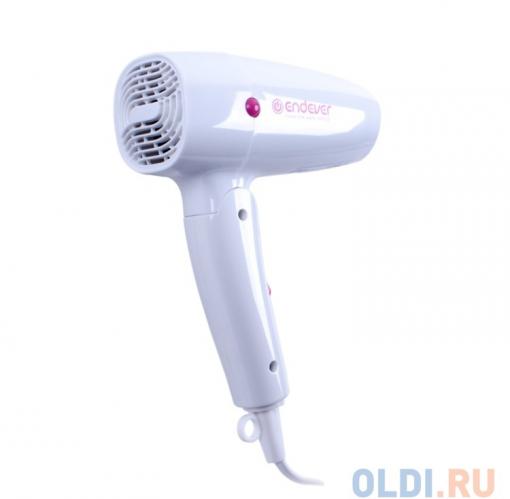 Фен Endever Aurora 453, Мощность 1400 Вт, 2 режима мощности, защита от перегрева, складная ручка