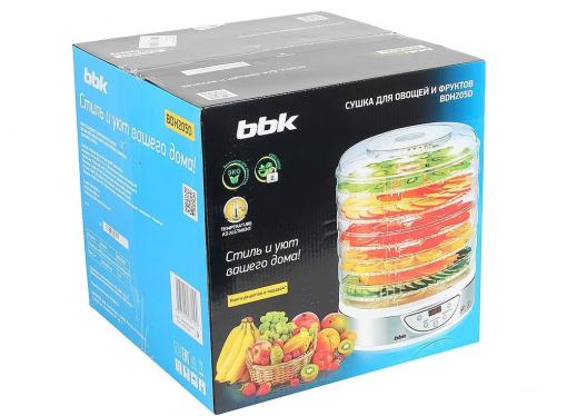 Сушилка для овощей и фруктов BBK BDH205D белый металлик