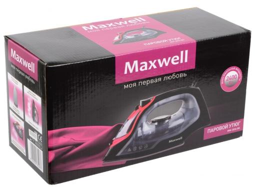 Утюг Maxwell MW-3034(BK) 2400Вт чёрный прозрачный