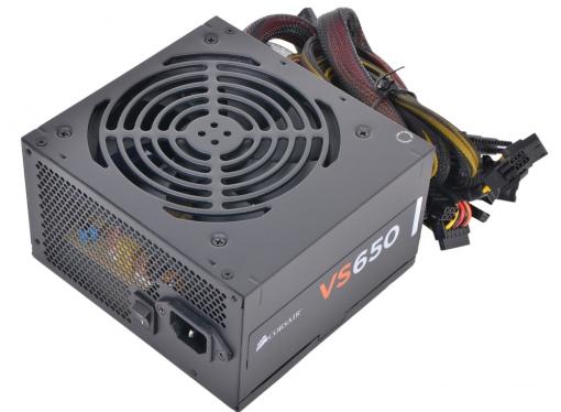 Блок питания Corsair 650W (VS650) v.2.31,A.PFC,Fan 12 cm,Retail