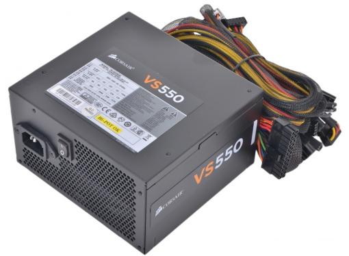 Блок питания Corsair 550W (VS550) v.2.31,A.PFC,Fan 12 cm,Retail