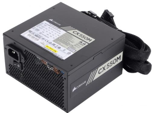 Блок питания Corsair 550W Builder Series (CX550M) v.2.4,A.PFS,80 Plus Bronze,Fan 12 cm,Modular,Retail