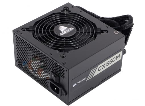 Блок питания Corsair 550W Builder Series (CX550M) v.2.4,A.PFS,80 Plus Bronze,Fan 12 cm,Modular,Retail