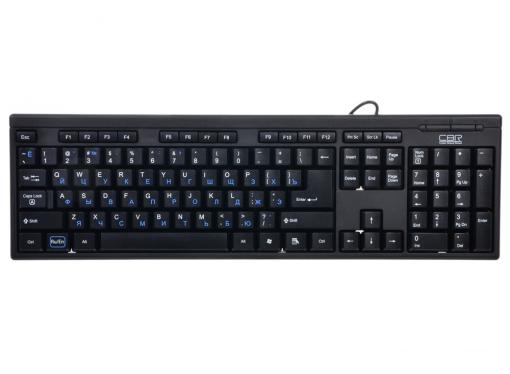 Клавиатура CBR  KB-108, 104 кл. + перекл. языка 1 кнопкой, USB