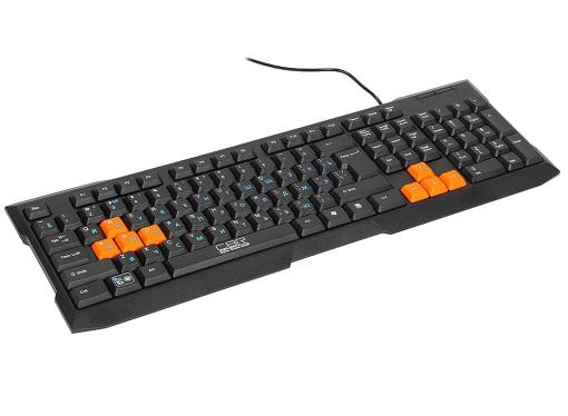 Клавиатура CBR KB 116, 104 кл., slim, провод 1,4м, USB