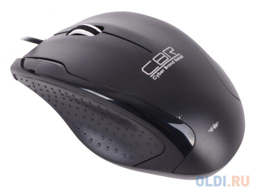 Мышь CBR CM-307 Black, 1200 dpi, провод 1,3м, USB