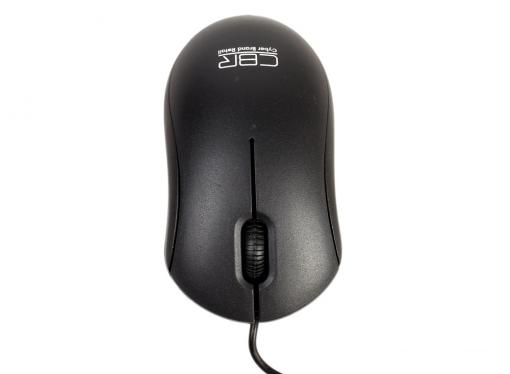 Мышь CBR CM 112 Black, оптика, 1200dpi, офисн., провод 1.3 метра, USB