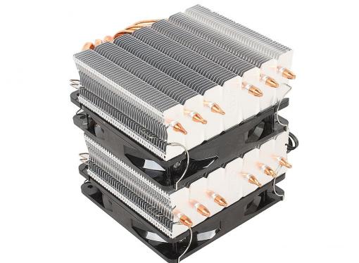 Кулер для процессора DeepCool NEPTWIN V2 (LGA2011-V3/2011/1366/1156/55/51/50/775/FM2+/FM2/FM1/AM3+/AM3/AM2+/AM2,TDP 150W, PWM, DUAL FAN, DUAL Heatsink, 6 Heatpipe)