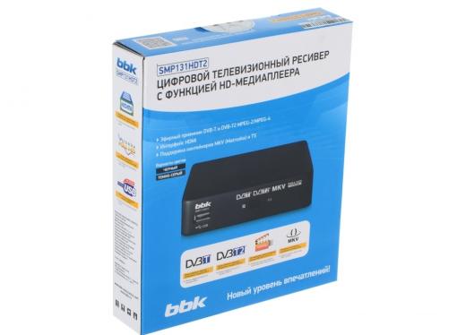 Цифровой телевизионный DVB-T2 ресивер BBK SMP131HDT2 темно-серый