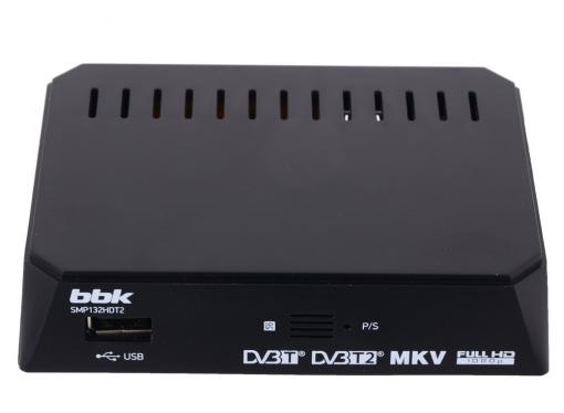 Цифровой телевизионный DVB-T2 ресивер BBK SMP132HDT2 черный