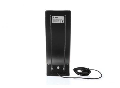 Телевизионная антенна HARPER ADVB-1213 (комнатная, активная;DVB-T2; VHF / UHF (174–230 MHz, 470-862 MHz); 15 dB; 20dB;  1,5 м)