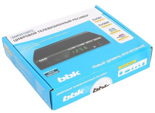 Цифровой телевизионный DVB-T2 ресивер BBK SMP021HDT2 тёмно-серый