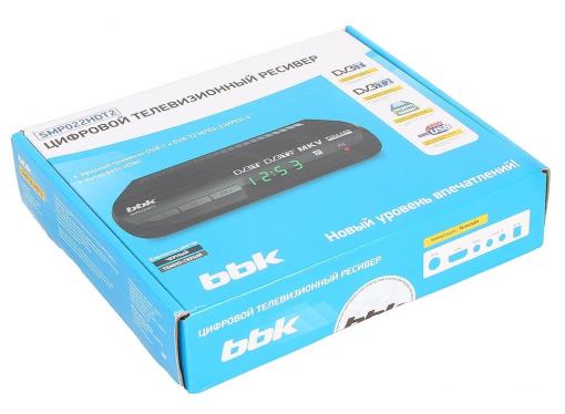 Цифровой телевизионный DVB-T2 ресивер BBK SMP022HDT2 тёмно-серый