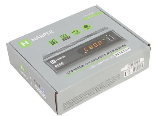 Цифровой телевизионный DVB-T2 ресивер HARPER HDT2-1514