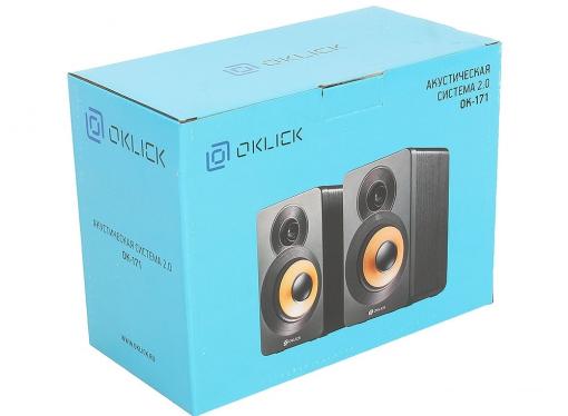 Колонки Oklick OK-171 2.0 черный 6Вт
