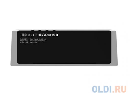 Портативная колонка GZ Electronics LoftSound GZ-11 Silver Беспроводная акустика / 2 x 10 Вт / 60 - 18000 Гц / Bluetooth 4.2 / 3D Stereo