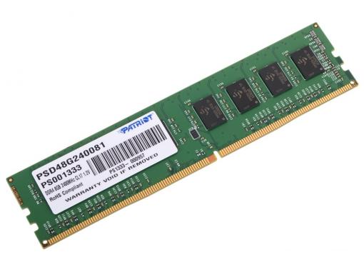 Память DDR4 8Gb (pc-19200) 2400MHz Patriot PSD48G240081