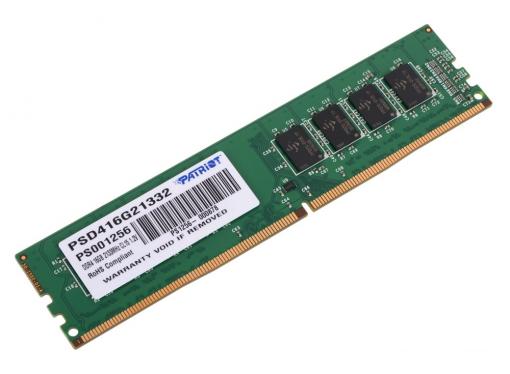 Память DDR4 16Gb (pc-17000) 2133MHz Patriot PSD416G21332