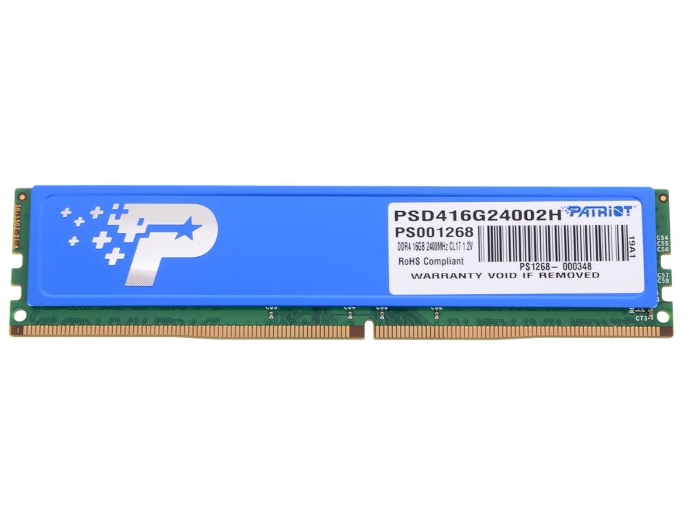 Память DDR4 16Gb (pc-19200) 2400MHz Patriot with HS PSD416G24002H