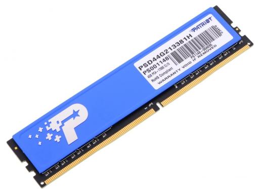 Память DDR4 4Gb (pc-17000) 2133MHz with HS Patriot PSD44G213381H