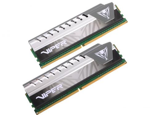 Память DDR4 8Gb 2x4GB (pc-17000) 2133MHz Patriot Viper4 Elite CL14 Grey PVE48G213C4KGY