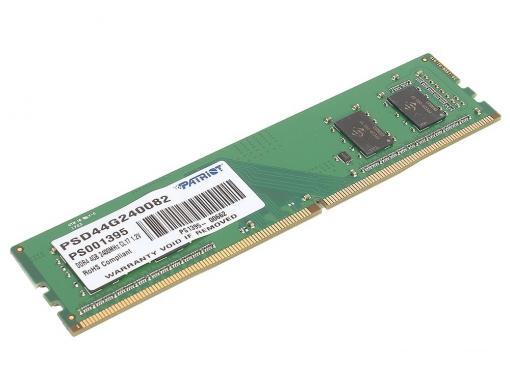 Память DDR4 4Gb (pc-19200) 2400MHz Patriot DRx16bit PSD44G240082