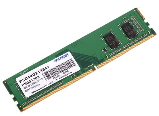 Память DDR4 4Gb (pc-17000) 2133MHz Patriot PSD44G213341